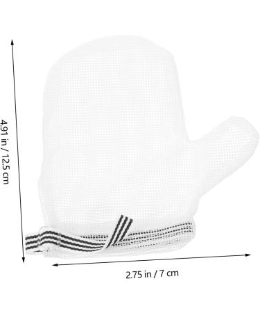 2 Pairs anti-eating gloves thumb sucking stop for bassinet kids Anti Scratching Gloves newborn finger sucking stop necessities pacifier white breathable nylon baby infant products - Buy Online on GoSupps.com