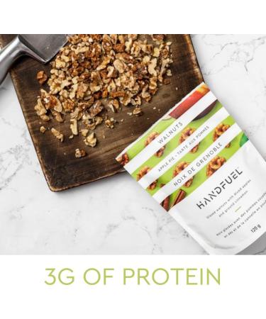 Handfuel Apple Pie Walnuts Hand Roasted Walnuts 3g of Protein Non-GMO Vegan Friendly Plant Based Flavoured Nuts - 120 Grams - Buy Online on GoSupps.com