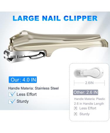 Fumax 360 Rotatable Toenail Clippers for Seniors - Durable Long Handle Nail Clippers with Files for Thick Nails - Buy Online on GoSupps.com