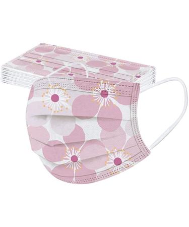 Buy Amyglin 50-Pack Disposable 3-Layer Non-Woven Face Masks - Breathable Butterfly Print Mouth-Nose Protection for Adults - Buy Online on GoSupps.com