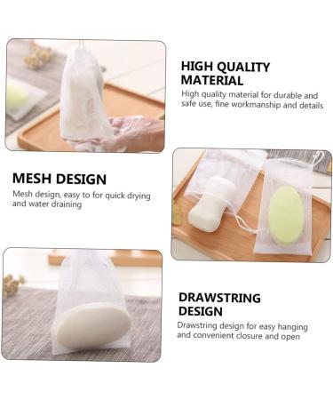 Hemoton 100 Pcs Soap Foam Net Bubbling Foaming Nets Soap Pouch Cleansing Foaming Net Handmade Soap Soap Soap Holder 12X9CMx2pcs Whitex2pcs - Buy Online on GoSupps.com