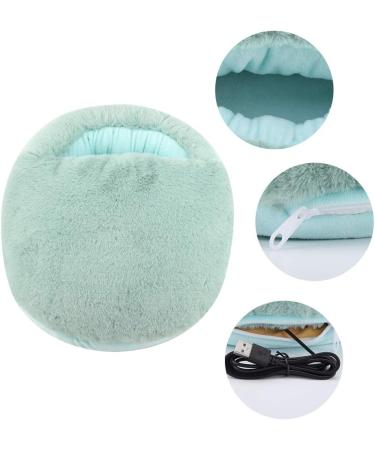 Tnfeeon USB Foot Warmer Pad | Electric Heater for Winter Office | Cozy Light Blue Heating Slippers & Shoes - Buy Online on GoSupps.com