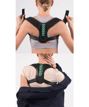 Posture Corrector for Men & Women | Adjustable Upper Back Brace for Neck Back & Shoulder Pain Relief - Buy Online on GoSupps.com