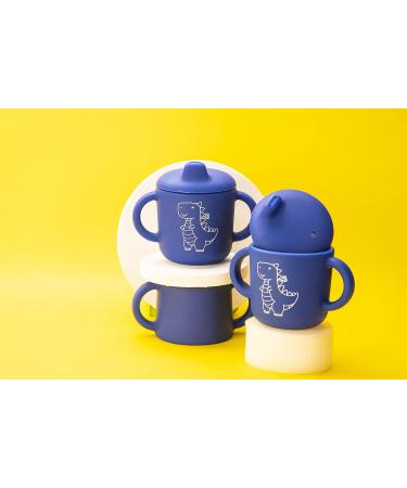 Baybee Silicone Sippy Cup | Toddler Training & Transition Cup | No Spill Leak Proof | Kids Feeding Straw Cup | 5 oz, Blue - Buy Online on GoSupps.com