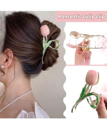 6 Pcs Sunflower & Tulip Metal Hair Clips - Large Floral Hair Accessories for International Shipping - Buy Online on GoSupps.com