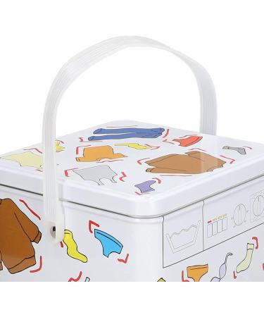 Laundry Tin Container with Lid Perspective Window Large Capacity Washing Machine Appearance Powder Detergent Container for Storage - Buy Online on GoSupps.com