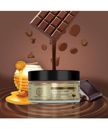 RUVYAA Khadi Natural Chocolate Honey Body Butter|Deeply hydrating|Restores skin glow|Prevents damage to aging skin|Suitable for all skin types|50 g - Buy Online on GoSupps.com