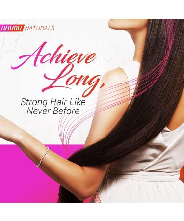 Uhuru Naturals Chebe Oil 4oz - African Chebe Serum Treatment for Repair, Growth & Moisture with Ostrich Oil & Essential Oils - Ideal for Dry Scalp & Hair - Buy Online on GoSupps.com