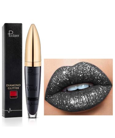 18 Colors Diamond Long -lasting lipstick 3D Shining Stars Perling Gloss LipGloss Shimmer Metallic Texture Liquid long -lasting lip gloss waterproof durable not stick cup (18)