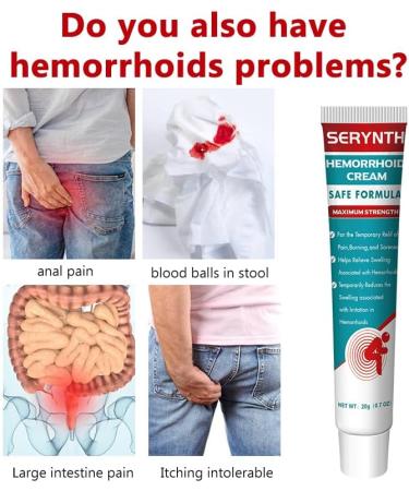 SERYNTH Hemorrhoid and Anal Fissure Ointment Hemorrhoid Treatment Fast Relief from Swelling Pain Itching Burning (20g) - Buy Online on GoSupps.com