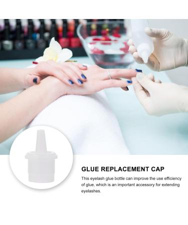 100pcs Eyelash Glue Nozzle Tips for Extensions - Grafting Tool & Shaker Caps - White Plastic Replacement 2x1.3cm - Buy Online on GoSupps.com