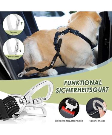 Eyin Dog Harness with Seat Belt for Car - Adjustable Breathable & Safe | 2 Carabin Hooks Perfect for Kids & Pets (Lime L) - Buy Online on GoSupps.com