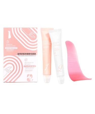 Facial hair removal cream upper lip hair removal cream hair removal set with spatula for womens skin care at home or in the shower