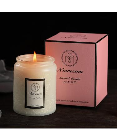 Buy Highly Scented Natural Soy Wax Candles - Long Lasting Aromatic Home Fragrance Gifts for Men & Women - Snow Pear & Cypress Wood - Buy Online on GoSupps.com