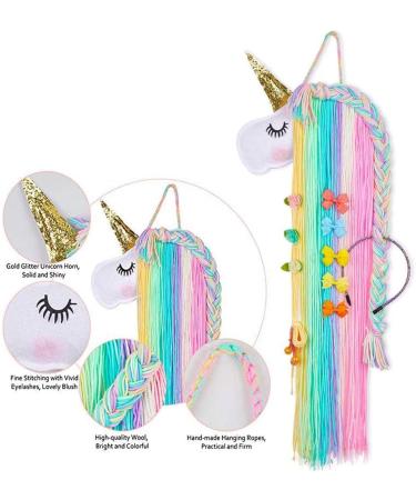 Gearmax Unicorn Hair Clips Storage Holder - Stylish Organizer for Hair Clips Bows & Headbands - Ideal Unicorn Hair Accessories for Kids & Adults - Buy Online on GoSupps.com