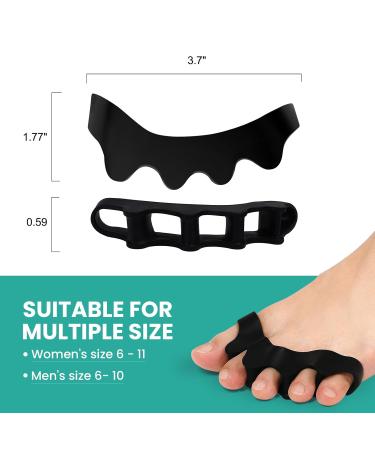 Welnove Toe Separators Bunion Corrector - 8 Pcs Gel Straighteners for Hammertoes | Buy Now for Pain Relief & Correct Foot Alignment - Buy Online on GoSupps.com