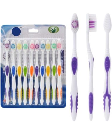 10pcs Soft Bamboo Charcoal Toothbrushes - Eco-Friendly Healthier Dental Care - Buy Online on GoSupps.com