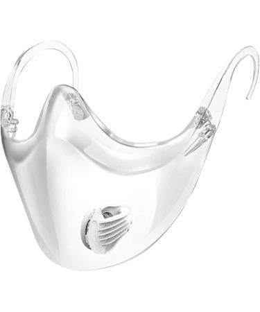 Chihuobang Transparent Facial Cover with Valve - Breathable Washable & Reusable Protection - Buy Online on GoSupps.com