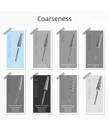24mm Super Long 5 in 1 Nail Drill Bits - Cross Tapered Carbide Bit for Acrylic & Gel Removal - Electric File Tool for Manicure - Two-Way Rotate (2XF - Buy Online on GoSupps.com