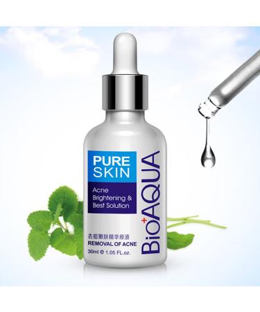 BIOAQUA Acne Scar Liquid Replenishment Treatment Natural Blemish Gel Acne Pimple Acne Spot Removal Oil Control Shrink Pores Face Care Essence 30 ml