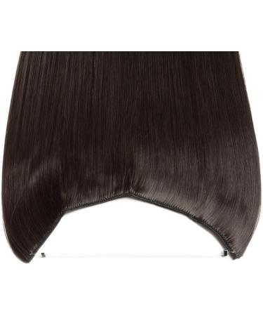 24" Wire In Hair Extensions One Piece Extensions Straight Hairpiece Long For Women Ladies- Dark Brown (60cm-120g) - Buy Online on GoSupps.com