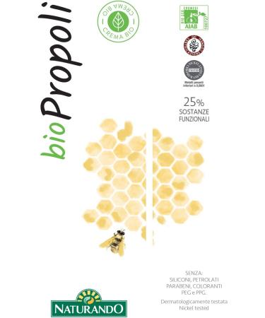 NATURANDO Biocream Propoli 75 ml Organic Wound Healing and Disinfectant Cream Against Acne Skin Rashes Sunburn Wounds - Buy Online on GoSupps.com