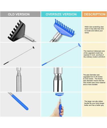 Extendable Metal Back Scratcher with Carrying Bag in Blue - Buy Online on GoSupps.com