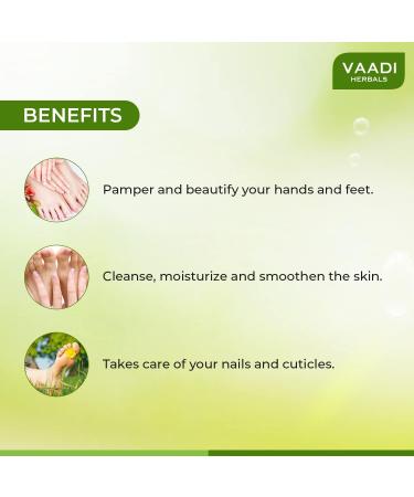 Vaadi Herbals Pedicure Manicure Spa Kit Soothing & Refreshing Hands Feet Toes & Nails 135 ml - Buy Online on GoSupps.com