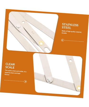 TOVINANNA Eyebrow Tools 2 Pcs Second Generation Brow Shaping Kit Eyebrow Kits Molds Make up Stainless Steel Set 25x5x0.6cmx2pcs Silverx2pcs - Buy Online on GoSupps.com