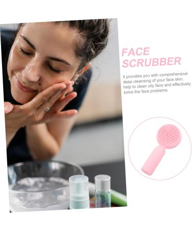 Ipetboom Silicone Face Brush Facial Exfoliator Facial Scrubber for Face Cleaning Scrubber Face Scrub Face Silicone Scrubber Facial Brush Pink Cleansing Brush 3d Manual Silica Gel 11x5cm Pink - Buy Online on GoSupps.com