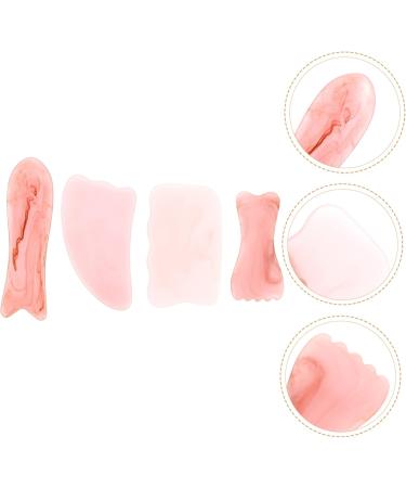 Magiclulu 12 STK Stone Scraping Tools - Hand Massage & Face Gua Sha Device | Body Roll Massage Plate | Pink Synthetic Resin - Buy Online on GoSupps.com