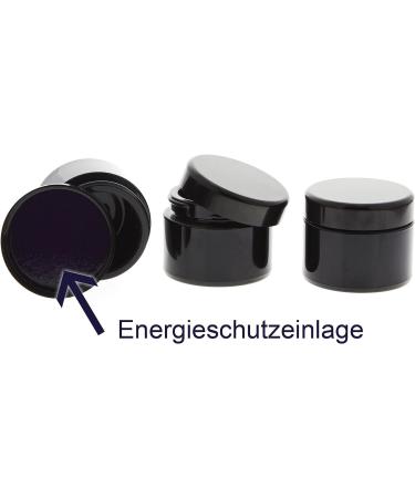 Buy Mironglas Violet Jar 30 ml - Energy Protection Lid | Empty Kosmetex Miron Glass Cream Jar - Set of 3 | Cosmetic Storage Solutions - Buy Online on GoSupps.com
