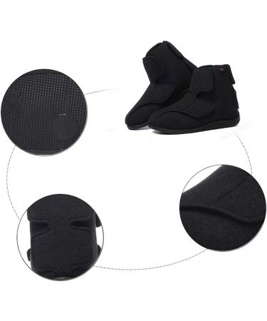 Men's Adjustable Diabetic Wide Fit Slippers | Memory Foam | Breathable | Edema & Swollen Feet Relief | Plantar Fasciitis | Size 10 | Black - Buy Online on GoSupps.com