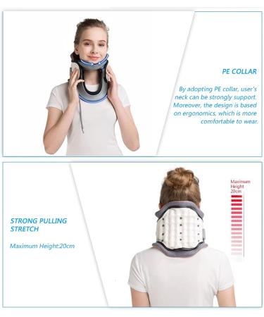 Adjustable Neck Support Device - At-Home Traction Cushion for Neck Decompression & Relief | Firm Neck Traction Stretcher - Buy Online on GoSupps.com