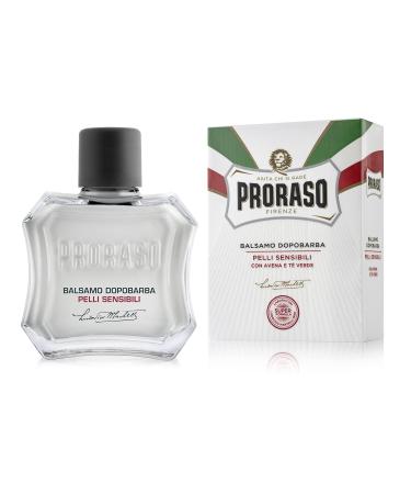 Proraso After Shave Balm for Men, Sensitive Skin Moisturizer with Oatmeal and Green Tea, 3.4 Fl Oz (Pack of 1)