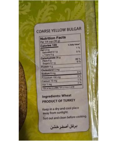 Coarse Bulgur 4.5 KG 10 lbs - Nutritious Whole Grain for Healthy Cooking and Baking - Buy Online on GoSupps.com