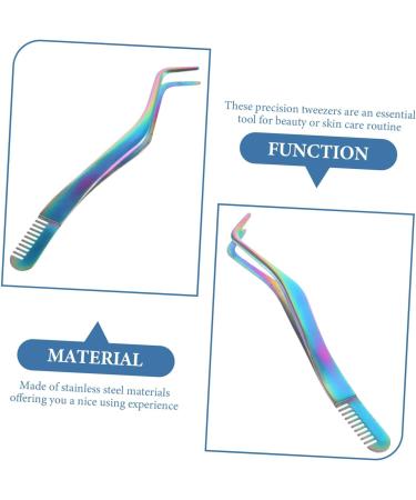 minkissy Eyelash Tweezers with Comb Eyelashes Tweezer Stamp Tweezers Ingrown Tweezers Science Tweezers Eyelash Tools Eyelash Tweezer Applicator Tool Lash Comb Eyelash Curler Stainless Steel - Buy Online on GoSupps.com