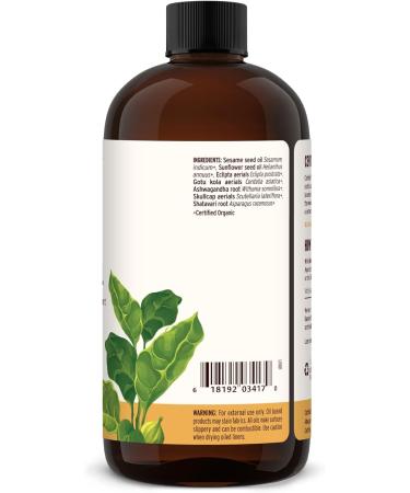 Banyan Botanicals Shirodhara Oil – Organic Relaxation & Therapeutic Massage Oil with Bhringaraj Gotu Kola & Shatavari – 24 oz Non-GMO Abhyanga Oil – International Shipping Available - Buy Online on GoSupps.com