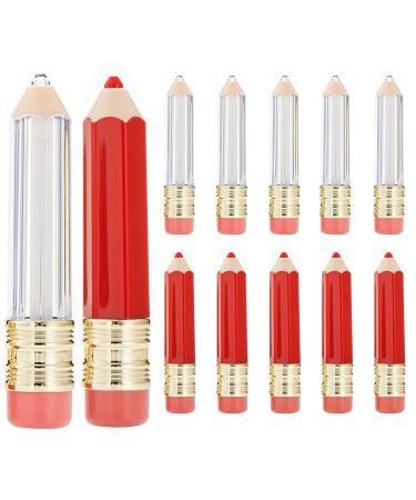 Ewanda store 22 Pcs 5ml Clear Pencil Lip Gloss Tubes Refillable Empty Lip Balm Containers Lip Gloss Tube Bottles for Women Girl DIY Cosmetics
