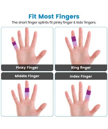 Buy Ednyzakrn 20-Piece Finger Protection Bandages for Arthritis & Injury - Stretchable Finger Support in Purple & Pink | Ideal for Basketball & Swelling Relief - Buy Online on GoSupps.com