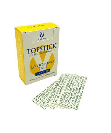 Vapon Topstick 1 X 3 - Clear Strips - New Hypoallergic Premium Pack - 120 Count