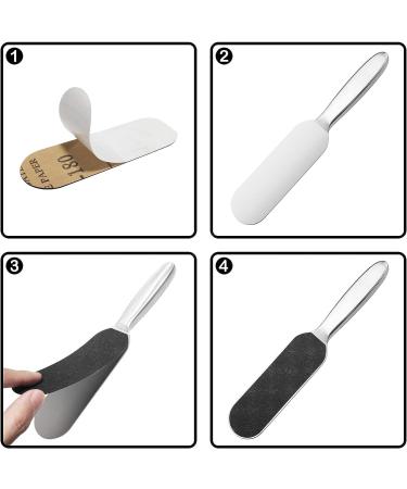 EagleKing Stainless Steel Foot File Refills - 40 Replacement Pads with Removable Glue - Buy Online on GoSupps.com