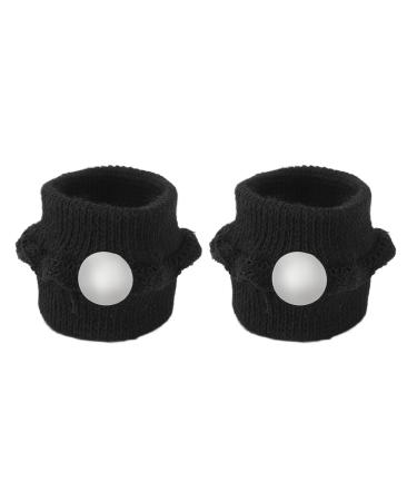 One-Point Acupressure Cuff - Black Nylon Appetite Control & Digestion Support Bracelets for International Shipping - Buy Online on GoSupps.com