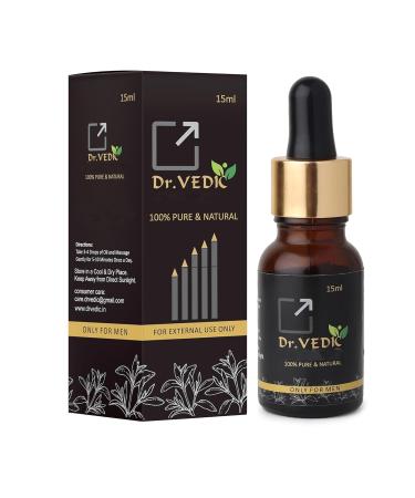 Dr Vedic Men's Ayurvedic Oil Pure & Natural (Black) (15 ml Pack of 1)