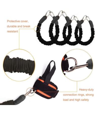 YNXing Boxing Resistance Bands - 200 lbs Strength Training Set for Football Basketball Volleyball Taekwondo & Muay Thai Fitness - Black - Buy Online on GoSupps.com