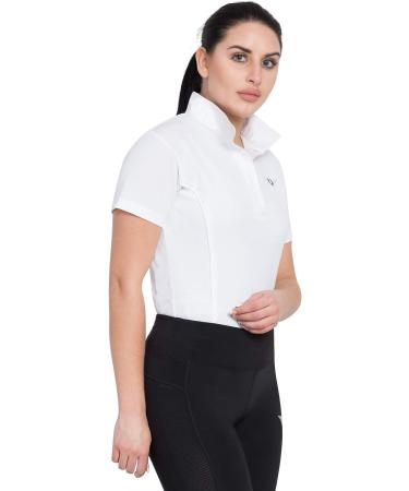 TuffRider Kirby Kwik Dry Show Shirt - Women's Medium White/White - Buy Online on GoSupps.com