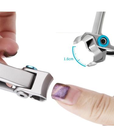 SVAASA Nail Clippers Professional Nail Clippers Stainless Steel Nail Cutter Toenail Fingernail Manicure Trimmer Toenail Clippers for Thick Nails - Buy Online on GoSupps.com