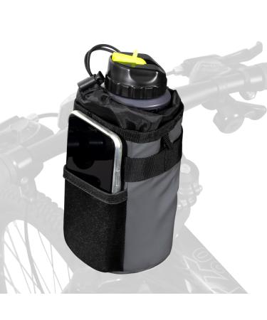 Hikenture bottle holder bicycle drinking flash pocket - 2 in 1 handlebar bag with mains bag for drinking bottle as a beverage owner for bicycle ebike - drinking bottle holder bike without screw -1177 -A1 - Buy Online on GoSupps.com