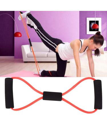 8 Shaped Pull Rope Chest Expander - Comfortable Elastic Strong Tension for Blood Circulation - Red - Buy Online on GoSupps.com