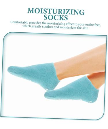 POPETPOP 2 Pairs Gel Socks Foot Softening Silicone Socks Foot Spa Sock Spa Socks Feet Care Moisturizing Sock Heel Softening Socks Heel Repair Sock Household Miss Cotton Yarn Foot Mask - Buy Online on GoSupps.com